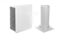 Puszka elektroinstalacyjna do dociepleń z nośnikiem oraz wiekiem 196x156x146 KUZ