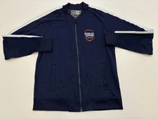 VTG Y2K New Era Samuel Adams Beer Full Zip Jacket Blue SZ Medium