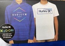 Hurley youth 2 pack tops performance hoodie  Graphic tee size M 10/12 93 