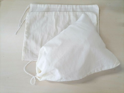 3PCS Organic Cotton Nut Milk Bag Reusable Food Strainer Brew Coffee Cheese Cloth - Picture 9 of 11