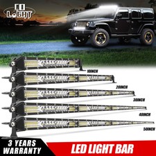 1020304050inch Led Work Light Bar Spot Flood Combo For Jeep Offroad Driving