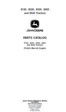 John Deere 8120, 8220, 8320, 8420, 8520 Tractor Parts Catalog Manual Pc2850