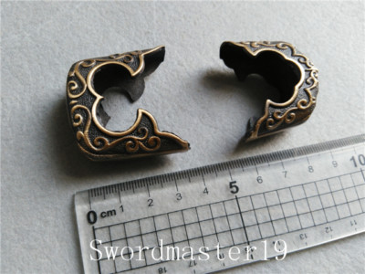 Antique Finished Brass Kojiri Kashira for Japanese Katana