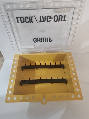 Group Lock Out Tag Out Box For 16 Locks / Workers Used Loto Safety Electrical