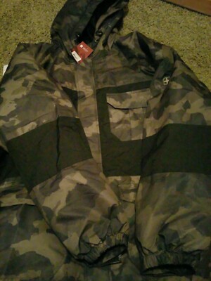 Swiss Tech Men's Winter Camo Design Jacket Cold weather Rain proof New 2 XL new