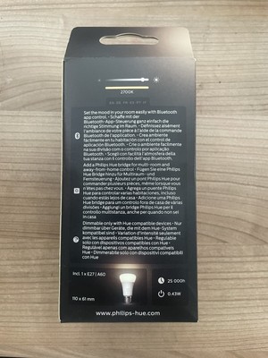 Philips Hue White E27 15,5W A67 Dimmbare Lampe - Weiß (74799200  