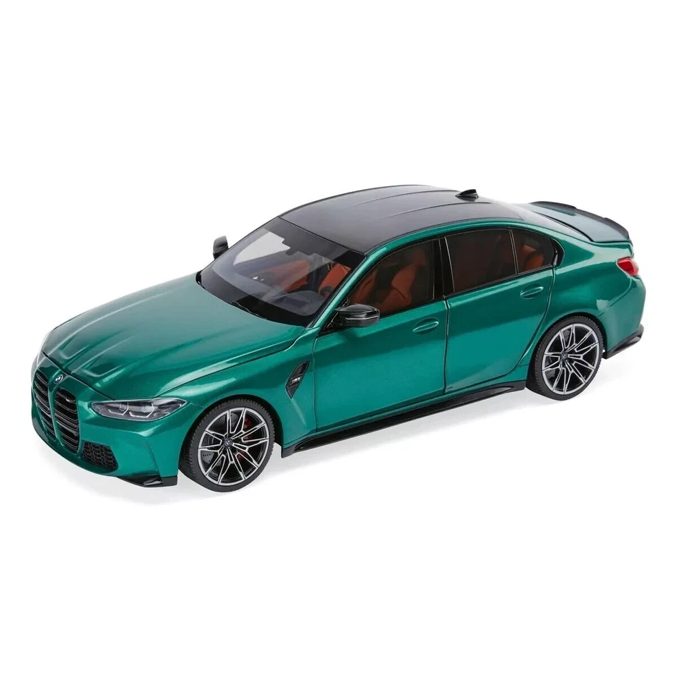 NUEVO BMW MINIATURA M3 G80 ISLA DE HOMBRE VERDE DIECAST MODELO 1:18 80435A51948 Foto 2 de 4