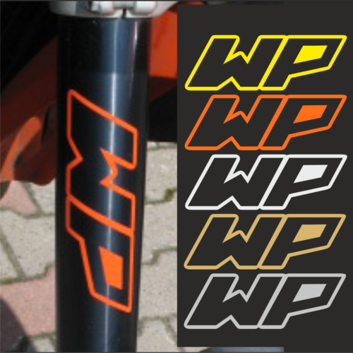 2x WP Aufkleber 14 x 5cm  passend für ktm Supermoto Enduro  Superduke Racing  - Bild 1 von 2