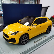 BBR 1:18 Maserati Grecale Trofeo 2022 Giallo Limit 80PCS Resin Diecast Model Car