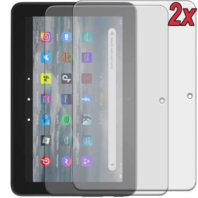 2x 9H Schutzglas Amazon Fire 7 (12th Gen 2022) Panzerfolie Glas Full-Cover