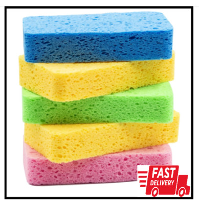 Sponges for Dishes Large Cellulose Kitchen Sponge Heavy Duty Scrub Sponges