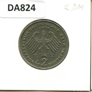 2 Dm 1970 J Brd Theodor Heuss Deutschland Germany Da4dw Ebay