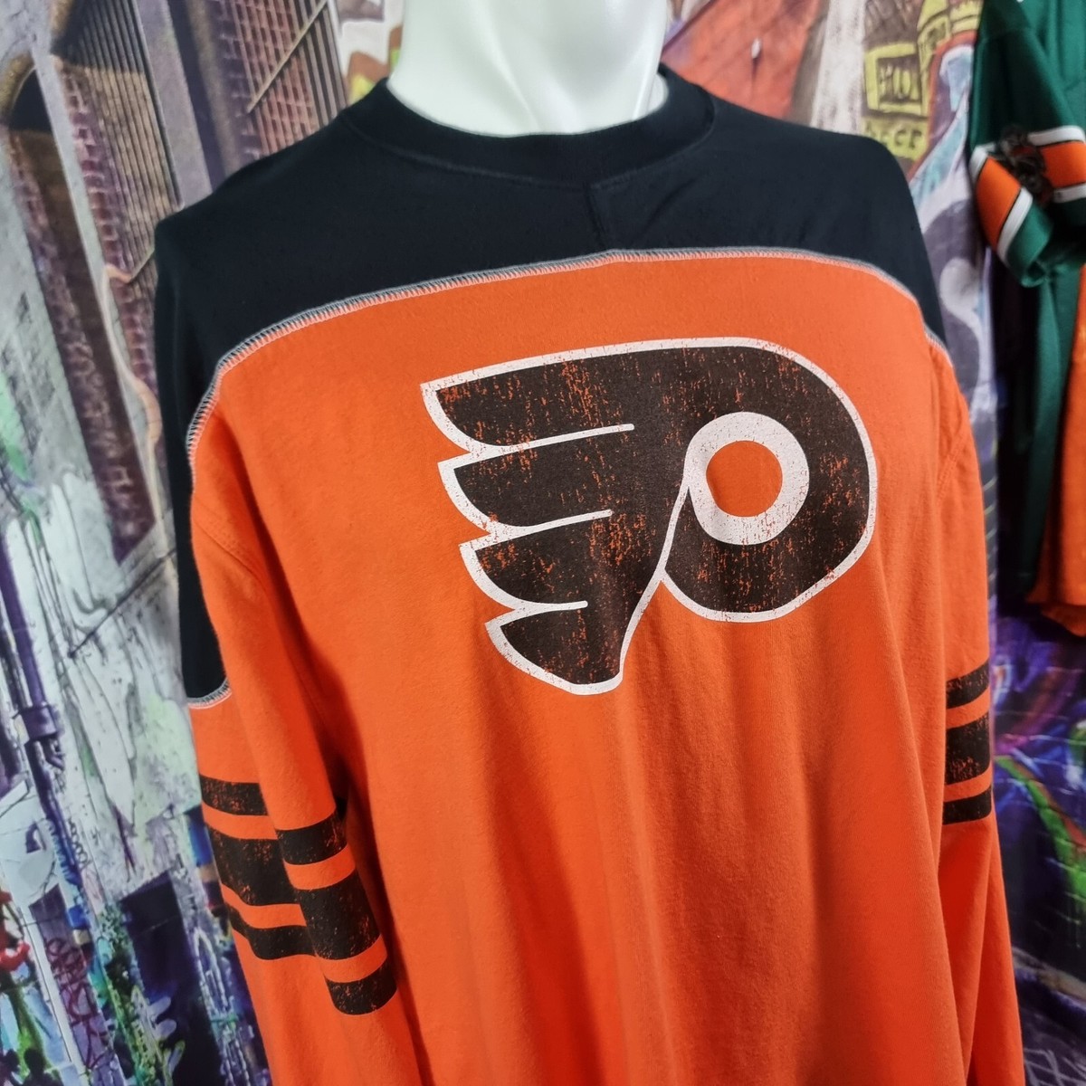 Philadelphia Flyers Longsleeve Shirt Reebok Faceoff Collection Size XXLarge (B13 View 4