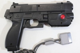 NAMCO NPC-103 GunCon Playstation PS PS1 Light Gun Controller Black Japan TESTED