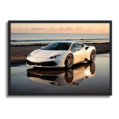 Auto Poster gerahmtes Wandbild Fahrzeug Man Cave Bild A4 - A1 Wohndeko Design