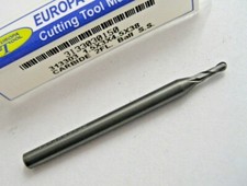 1.5mm CARBIDE BALL NOSED SLOT DRILL MILL 2 FLUTED EUROPA TOOL 3133030150  P275