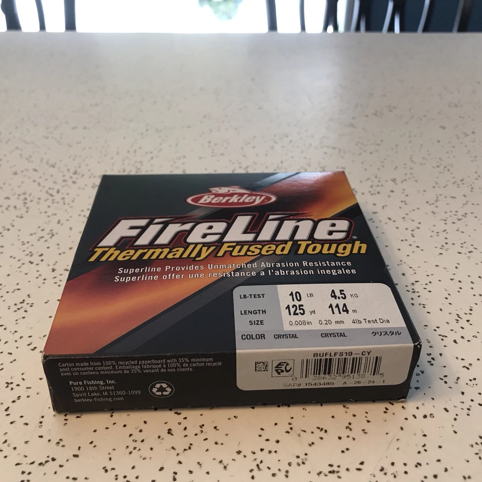 Berkley Fireline Fused Crystal 125yds 10lb White    Brand New Sealed - Изображение 3 из 4
