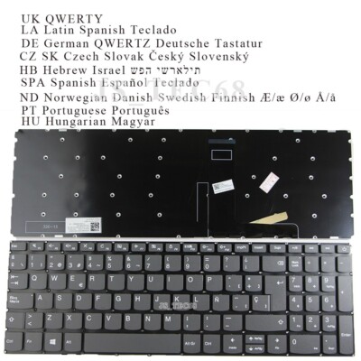 Keyboard For Lenovo ideapad 320E-15isk 320-15ikb 320h-15ikb 320L-15ikb Gray