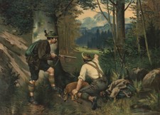 Gute Beute Jagd auf Reh von Ringeisen Jagdbild Wilderer A3 07