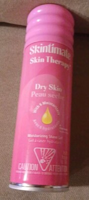 Skintimate Skin Therapy Dry Skin Moisturizing Shave Gel W/ 6 Moisturizers  7 Oz
