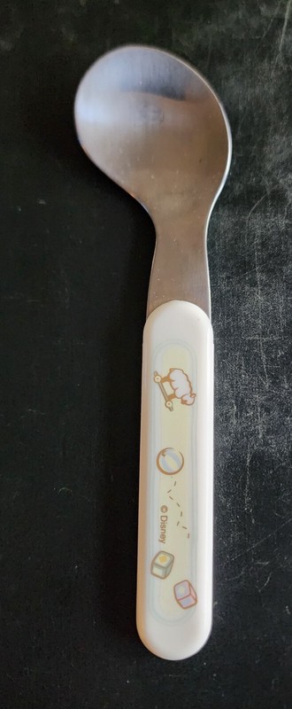 Disney Spoon, Right-Handed, Stainless, Used, Vintage