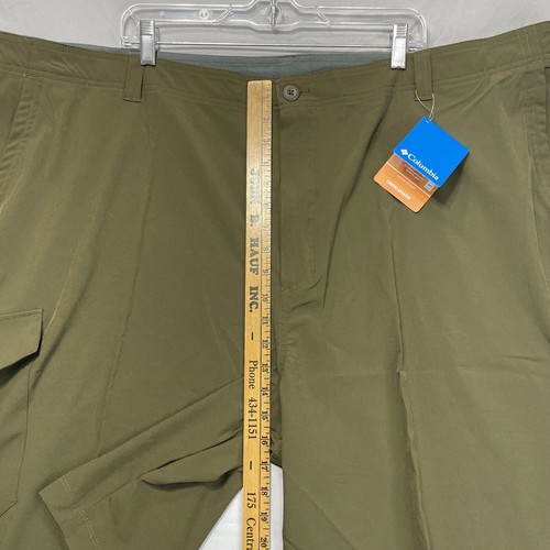 Men's Columbia Eaglecrest Short Omni-Shade Wick 52 Waist 10 Inch 5 Pocket Cargo - Picture 13 of 15