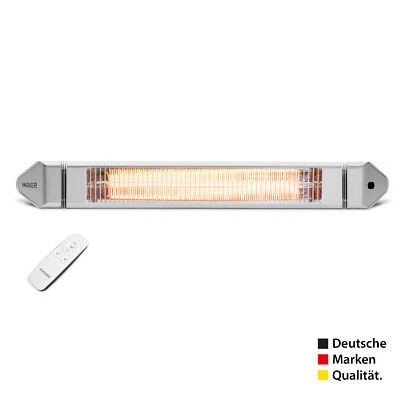 VASNER Teras 25 Heizstrahler Terrasse Infrarot Heizstrahler Wandstrahler Silber