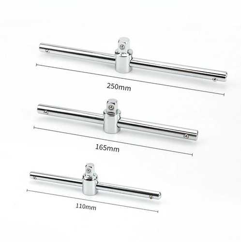 NEW Drive Ratchets 1/4" 3/8" 1/2" Sliding T-Handle Socket Breaker Bar Wrench - Picture 3 of 11