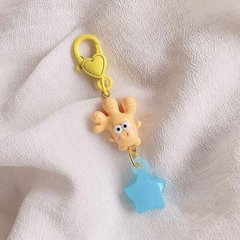 Creative Cartoon Vegetables Keychain Cute Food Keyring School Bag