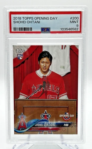 2018 Topps Opening Day Shohei Ohtani RC #200 PSA 9
