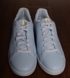 light blue leather shoes