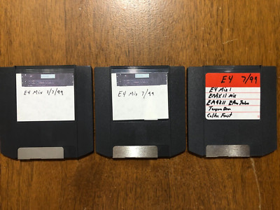 E-mu Emu E4 E6400 E5000 Sampler Iomega 3 Zip Disks With Sounds Library Formatted