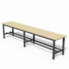 (12V)PANCA SPOGLIATOIO ACCIAIO SOLO SEDUTA MT 2 TUBI 30X30