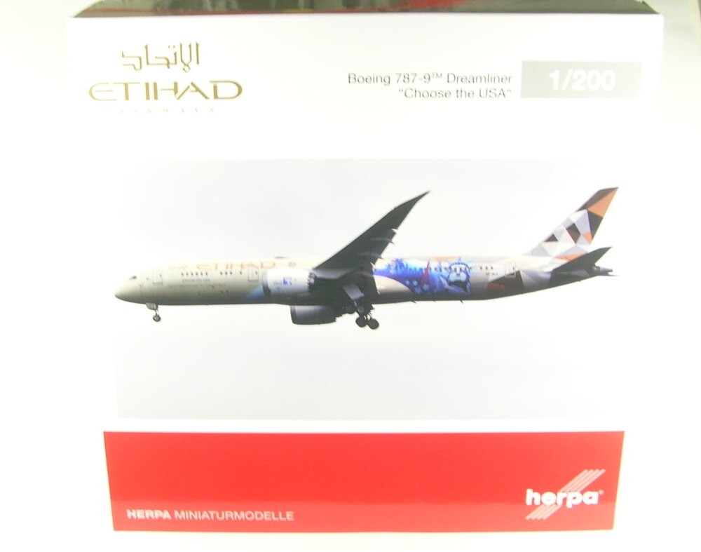 Boeing 787-9 Dreamliner Etihad Airways - Choose the USA (Reg
