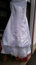Beaded David's Bridal Dress Size 16