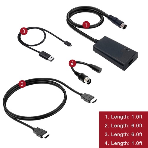 HDMI Cable for Sega Genesis Model 1/2 / 3, Sega CD, Sega CDX, Sega 32X, Sega ... - Picture 8 of 8