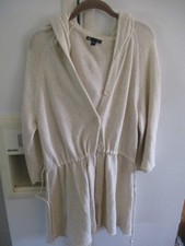 gap cardigan sweater women button hooded cotton acrylic L