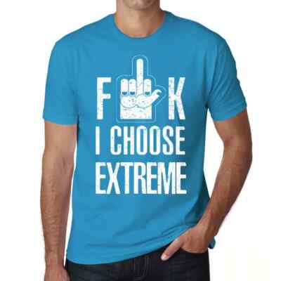 ULTRABASIC Herren T-Shirt F**k Ich wähle das Extreme F**k I Choose Extreme