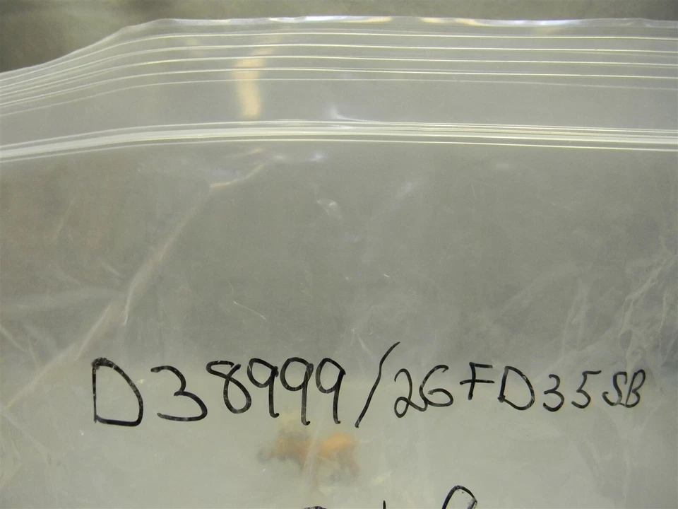 Aero D38999/26FD35SB Circular MIL Spec Connector w/pins M39029/56-348 Lot of 2 - Image 3 of 4