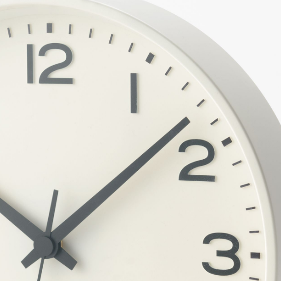 MUJI Analog Wall Quarts Clock MJ-ACLW2 Analog Round Large Size