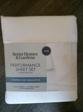 Better Homes & Gardens 4-Piece Arctic White Hygrocotton Sheet Set, King Soft