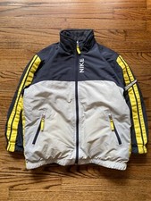 Nike Jacket Boys Medium Puffer Coat Winter Fleece Reversible Vintage Youth Kids