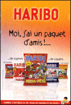 Advertising ''HARIBO'' C'EST BEAU LA VIE PUB Print Ad - Friends