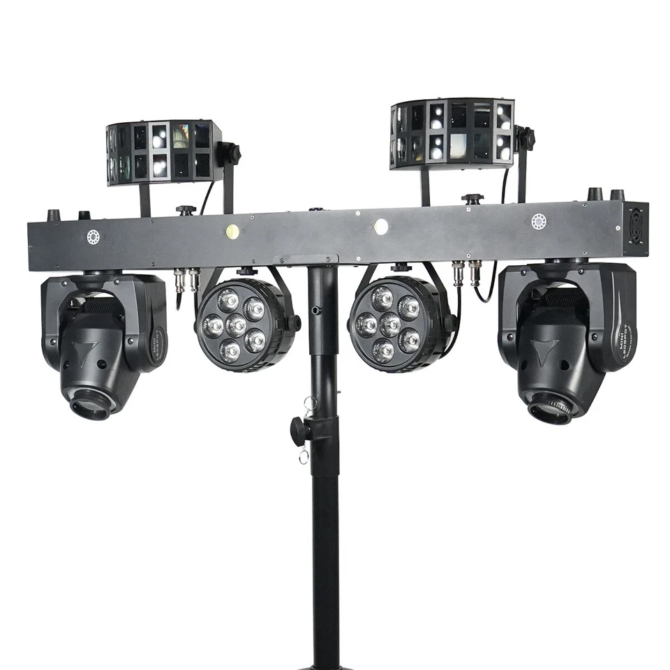 5 en 1 Luces DJ Cabezal Móvil LED Par Efecto Escenario Sistema de Iluminación Láser DMX Foto 4 de 4