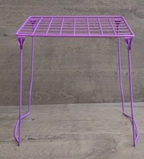 LOCKERMATE Stac-a-shelf Extra Tall 12  Wire Stackable Locker Shelf Purple