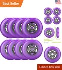 Inline Skate Wheels 85A with Abec-9 Bearings - Perfect for All Skating