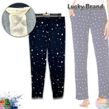 NWOT Lucky Brand Women's Size L Front Pockets Lounge Pant - Blue