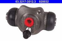 ATE Radbremszylinder 03.3217-3512.3 FüR Opel Daewoo