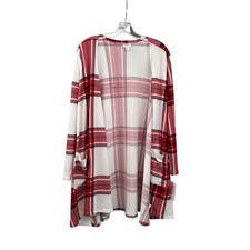 LuLaRoe Womens Caroline Cardigan Open Front Plaid Size Large New