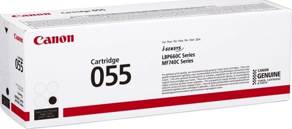 Canon 3016C002 Cartridge 055 Bk 055, 2300 Pages, Black, 1 Pc(S) ~E~-image